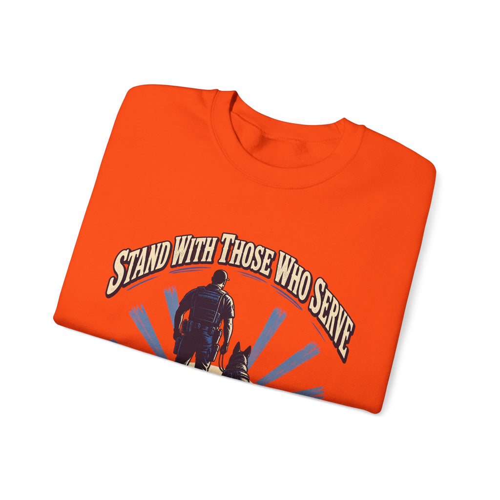 Stand With Those Who Serve Police K9 - Crewneck Sweatshirt