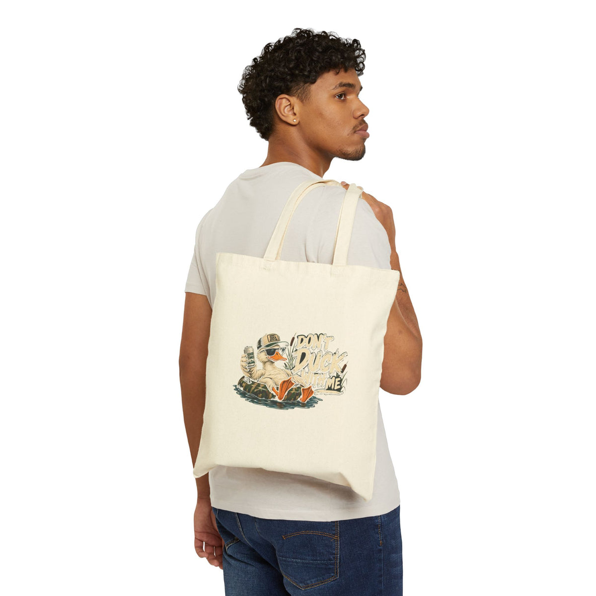 Duck With Me Camo - Canvas Tote