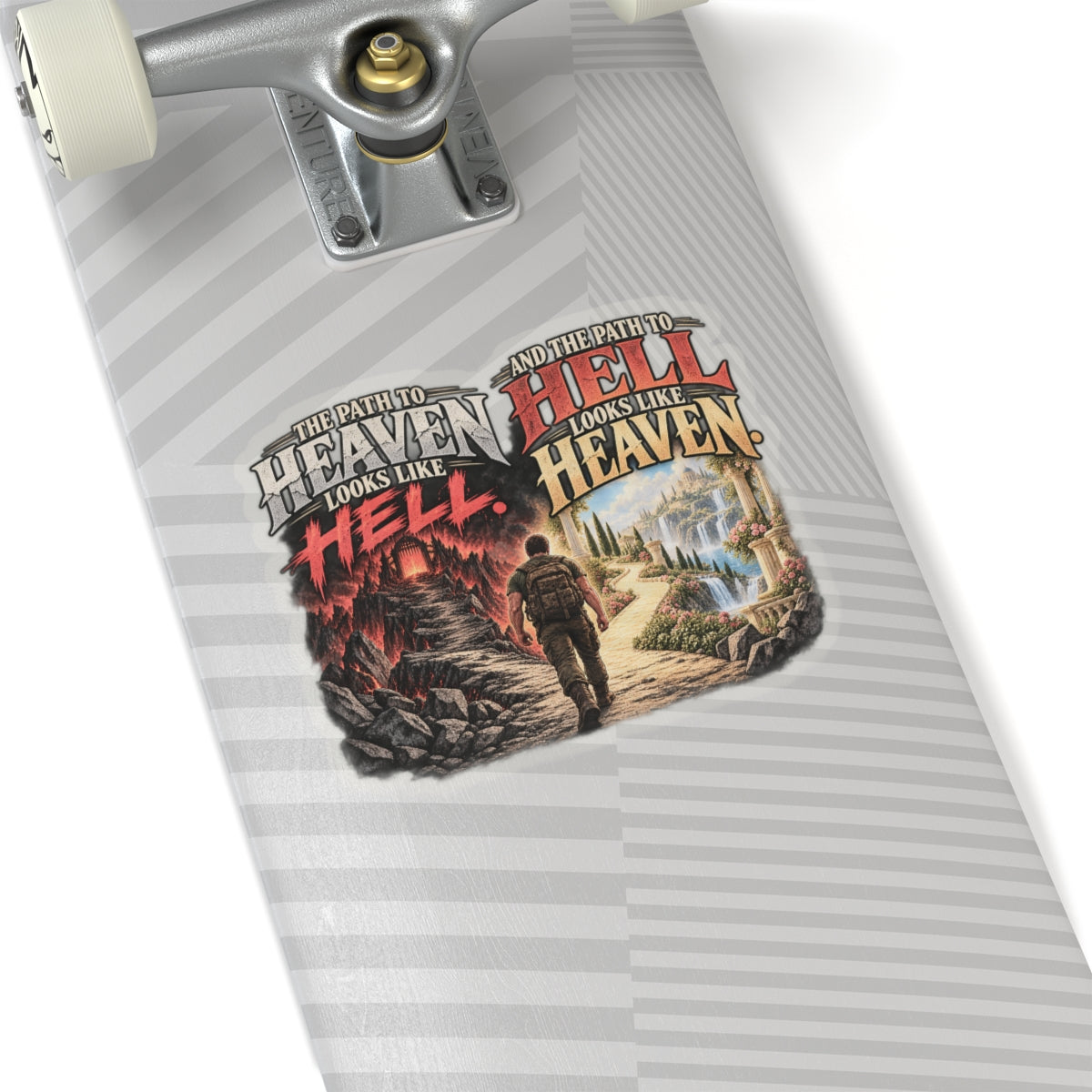Path To Heaven Path To Hell - Kiss-Cut Sticker