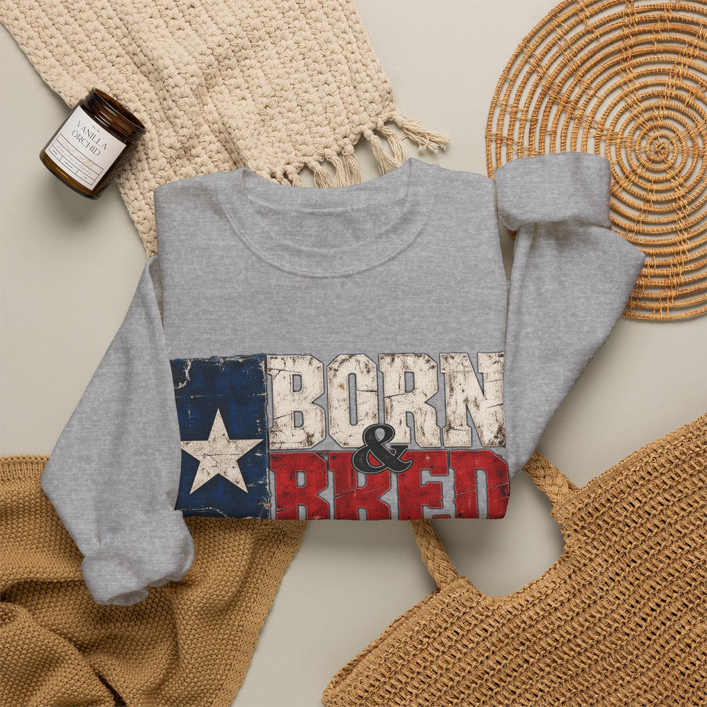Texas Born and Bred - Crewneck Sweatshirt