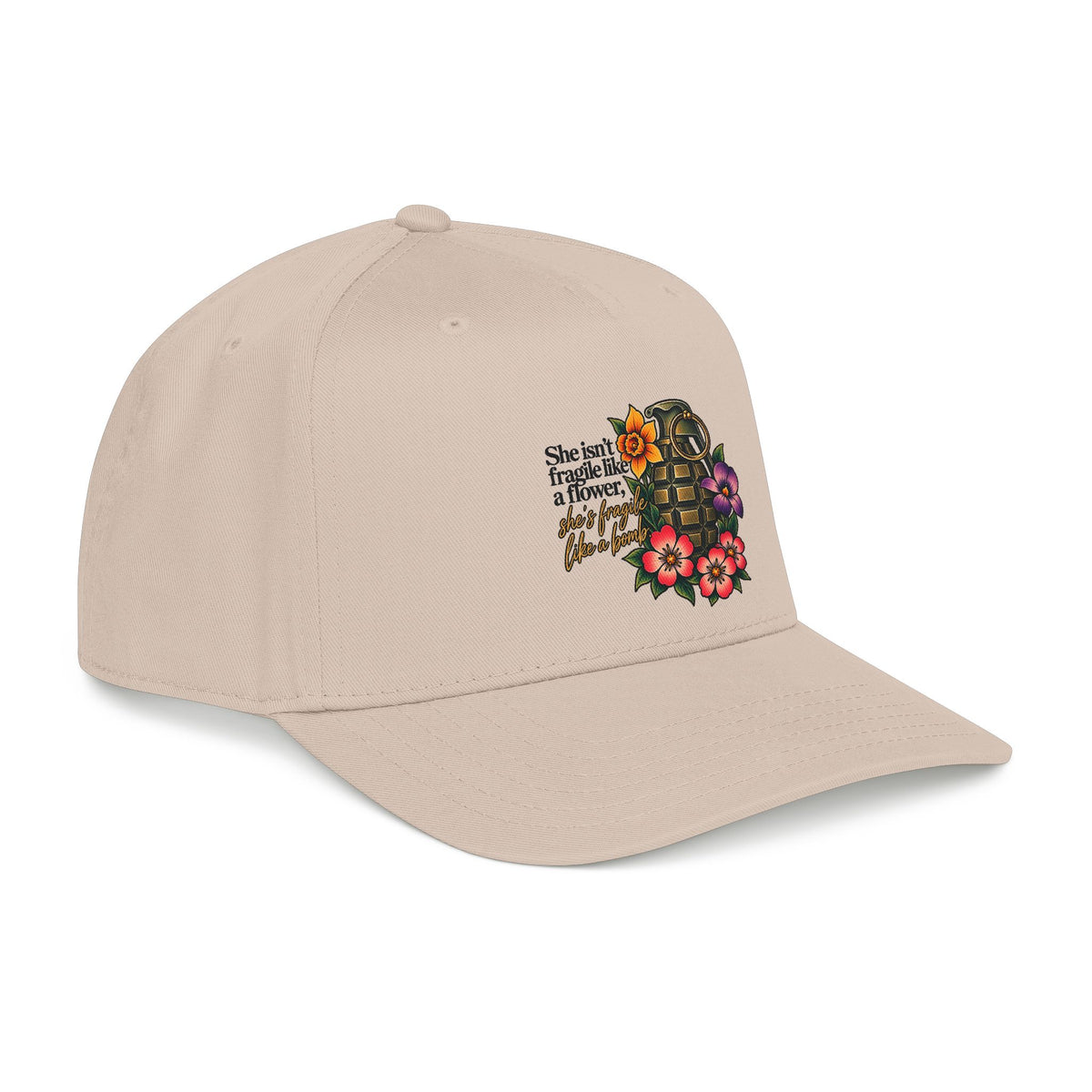 Fragile Like a Bomb - Floral Grenade - OTTO Baseball Hat