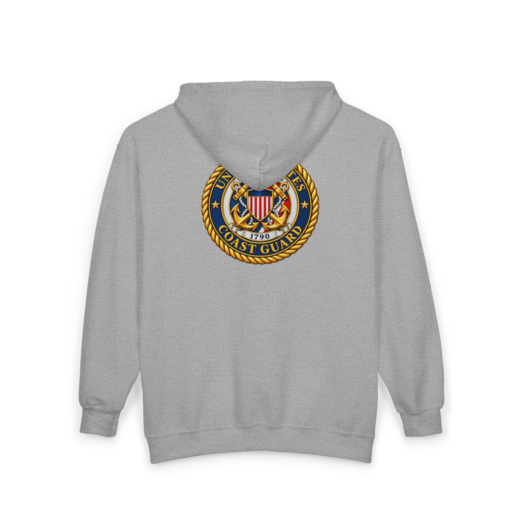 U.S. Coast Guard Emblem - Full-Zip Hooded Sweatshirt