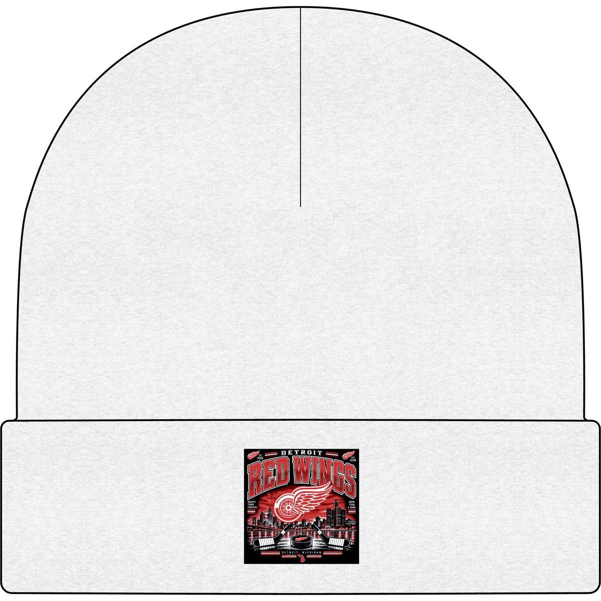 Detroit Red Wings Hockey Skyline - AS Colour 1107 Cuff Beanie