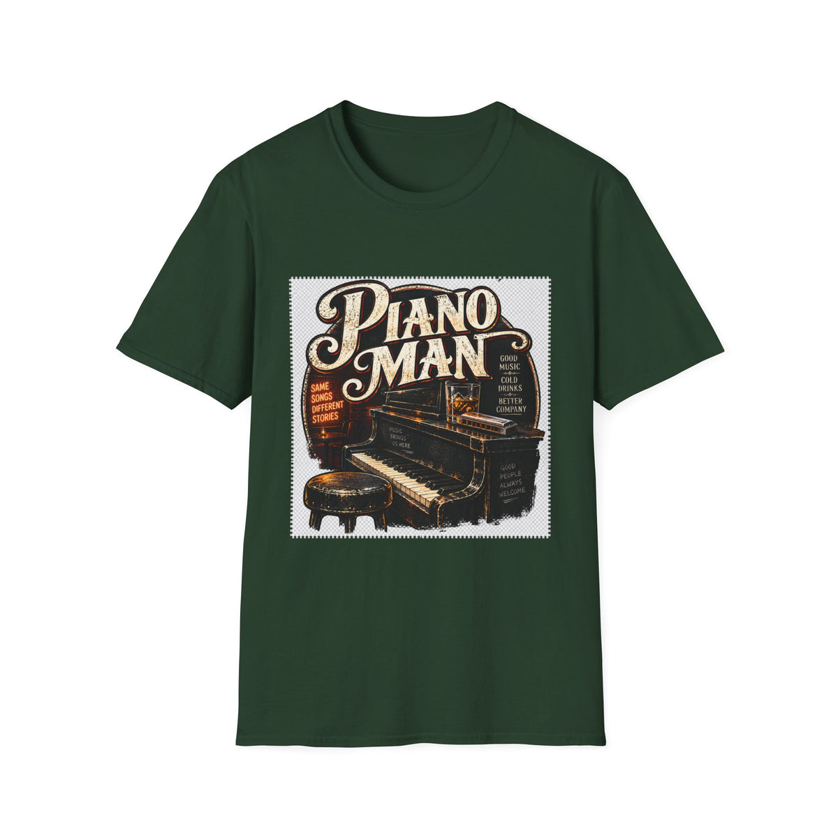 Piano Man Retro Bar - Classic Tee