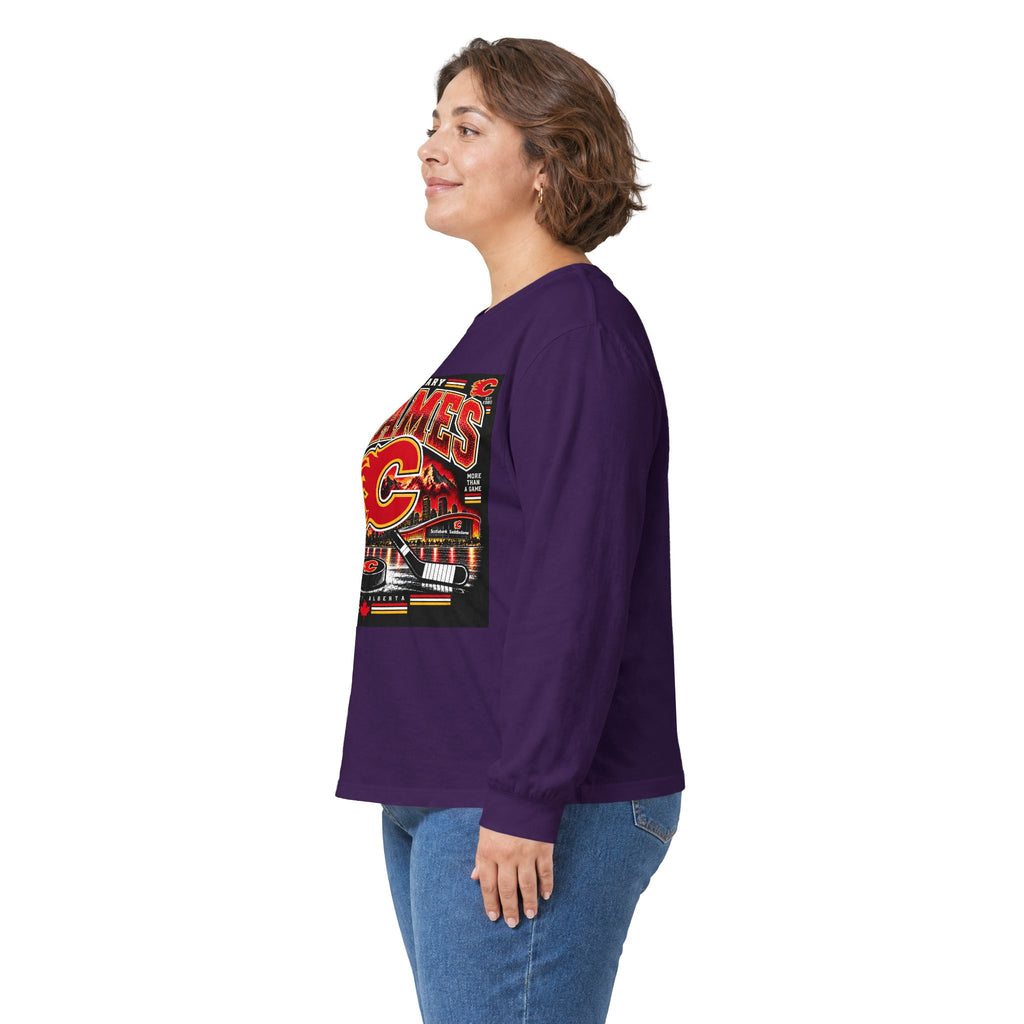 Calgary Flames Pride - Unisex Ultra Cotton Long Sleeve Tee