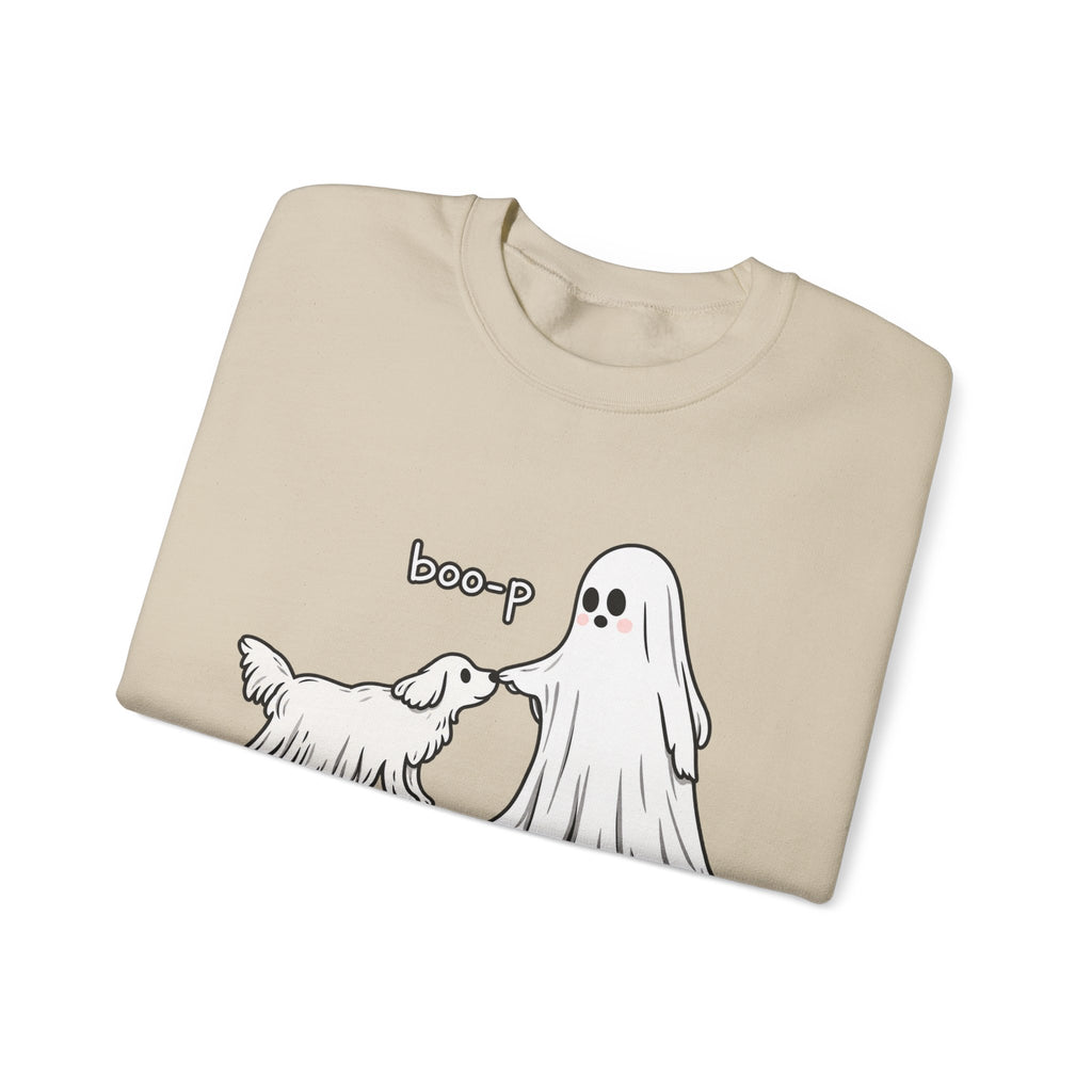 Boo-p Ghost and Dog - Crewneck Sweatshirt