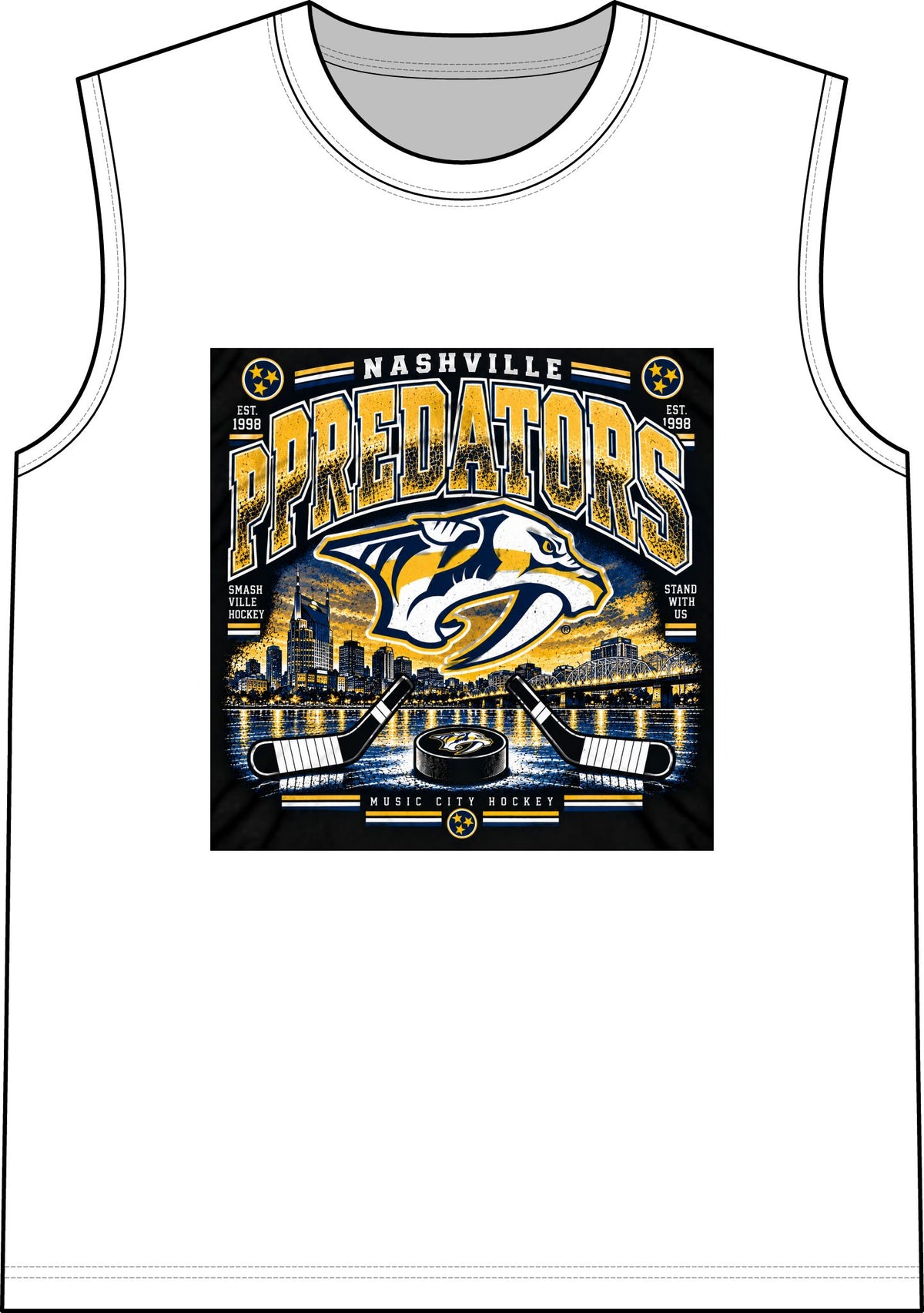 Nashville Predators Music City - Classic Tank