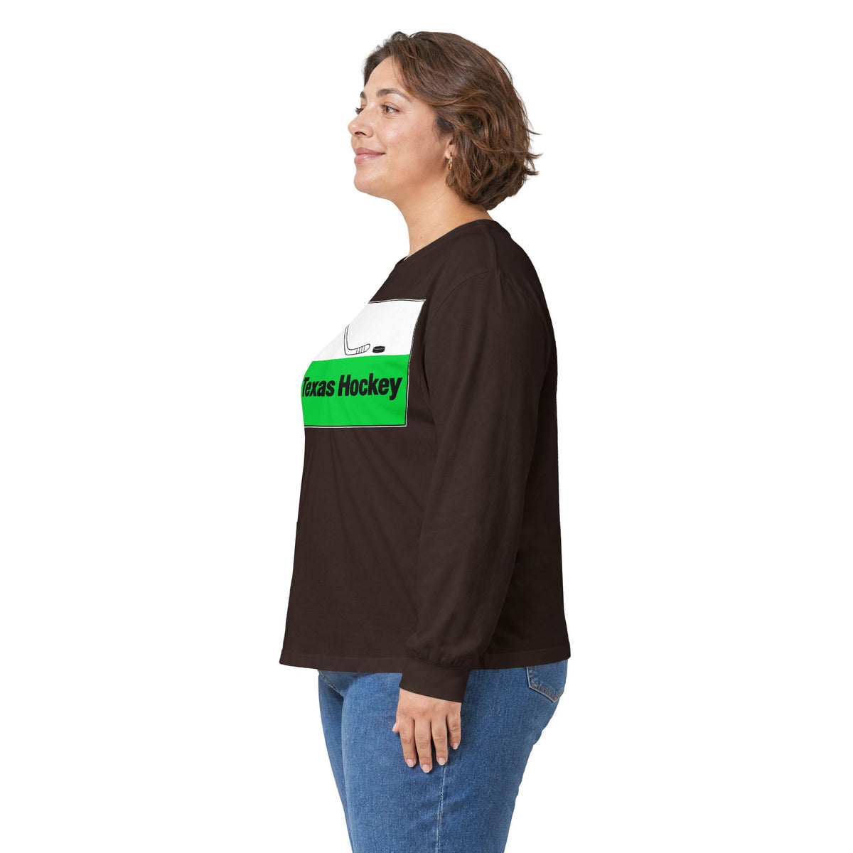 Texas Hockey Flag - Unisex Ultra Cotton Long Sleeve Tee