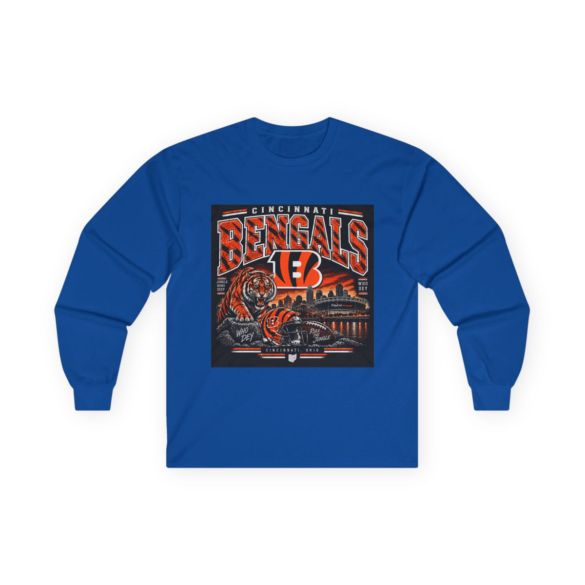 Cincinnati Bengals Jungle Reign - Unisex Ultra Cotton Long Sleeve Tee