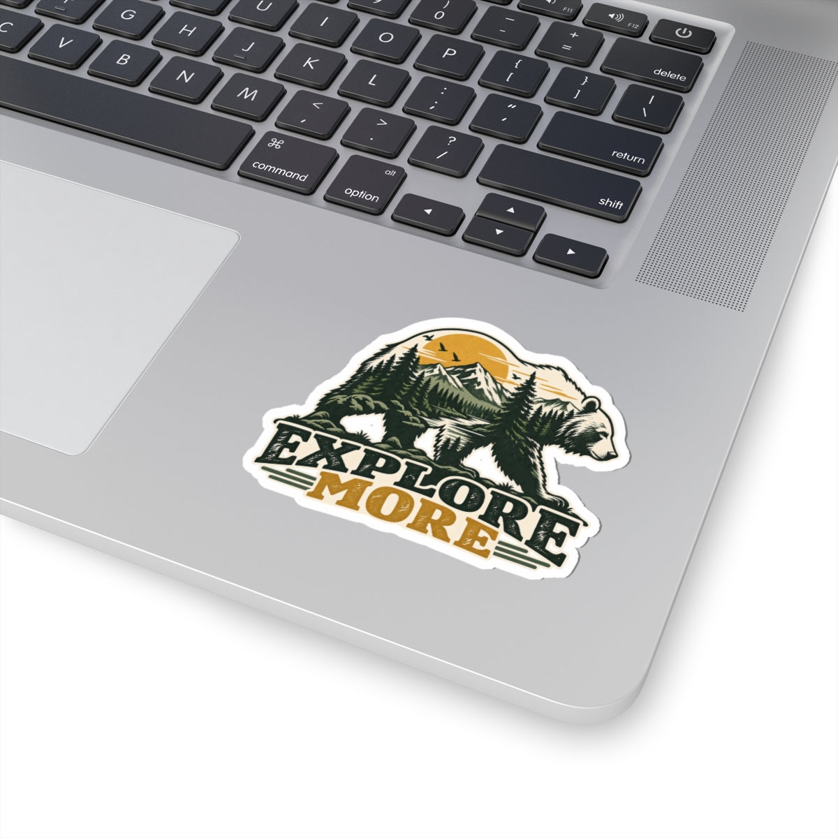 Explore More Bear - Kiss-Cut Sticker