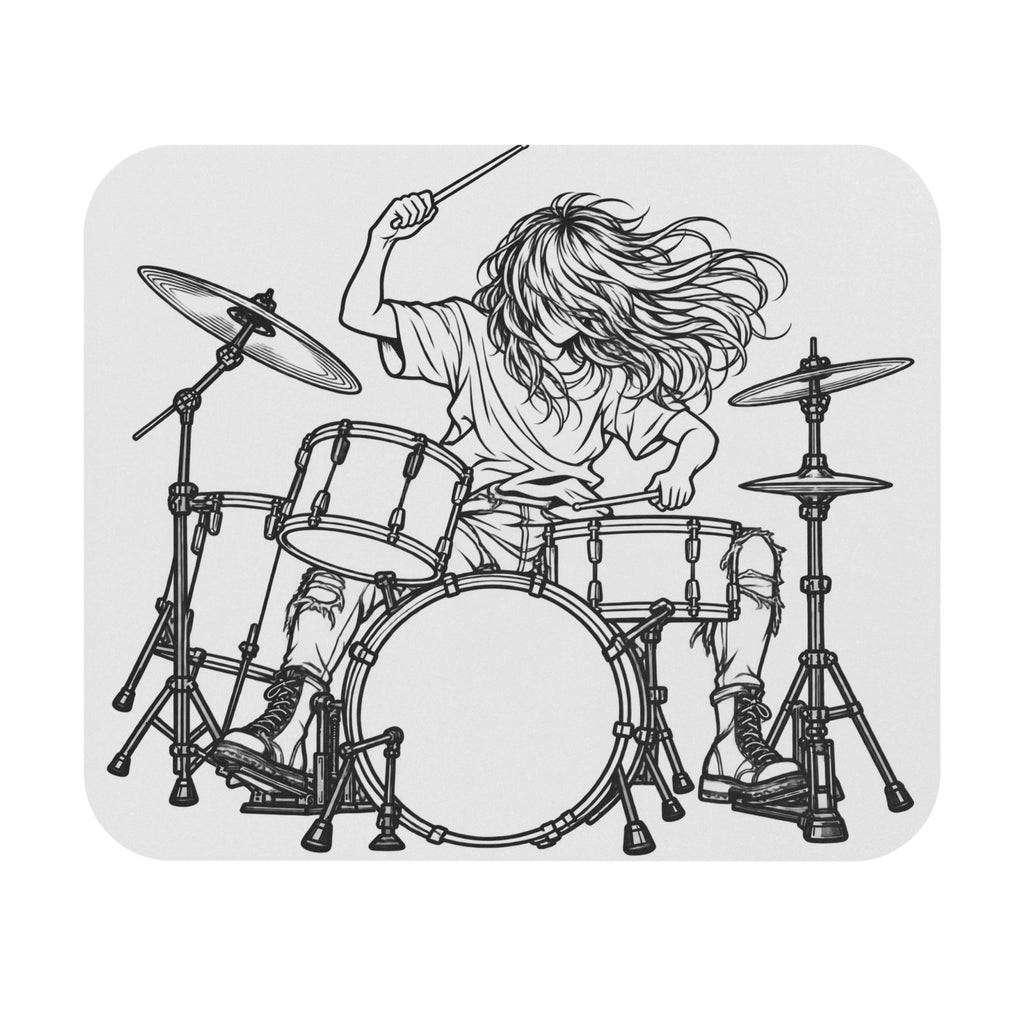 Drummer Sketch - Mouse Pad