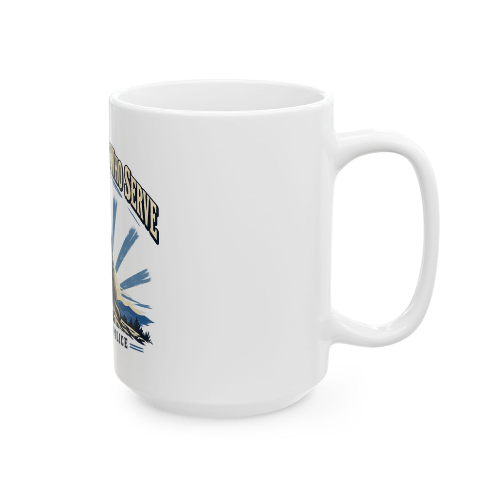Stand With Those Who Serve Police K9 - Ceramic Mug 11oz and 15oz