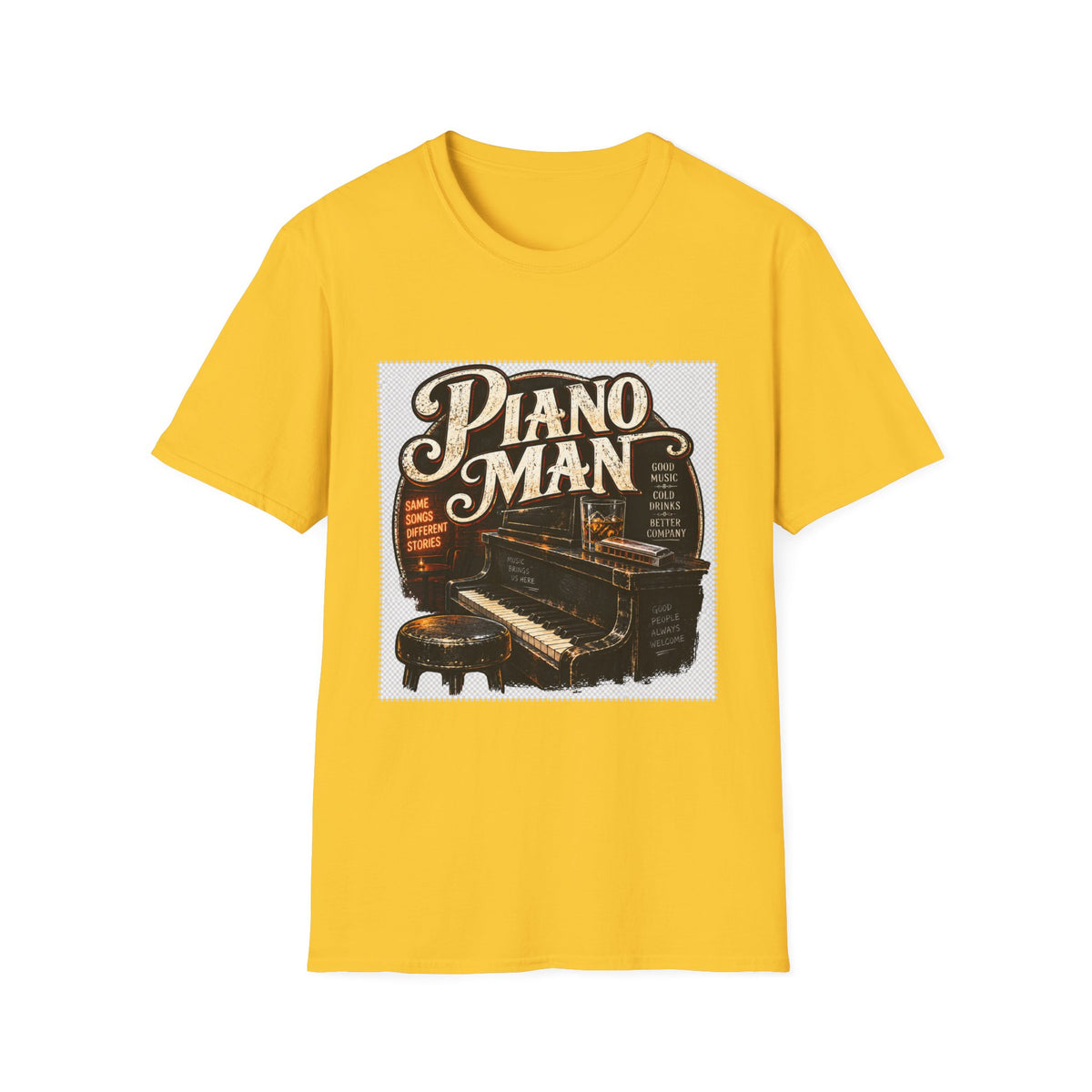 Piano Man Retro Bar - Classic Tee