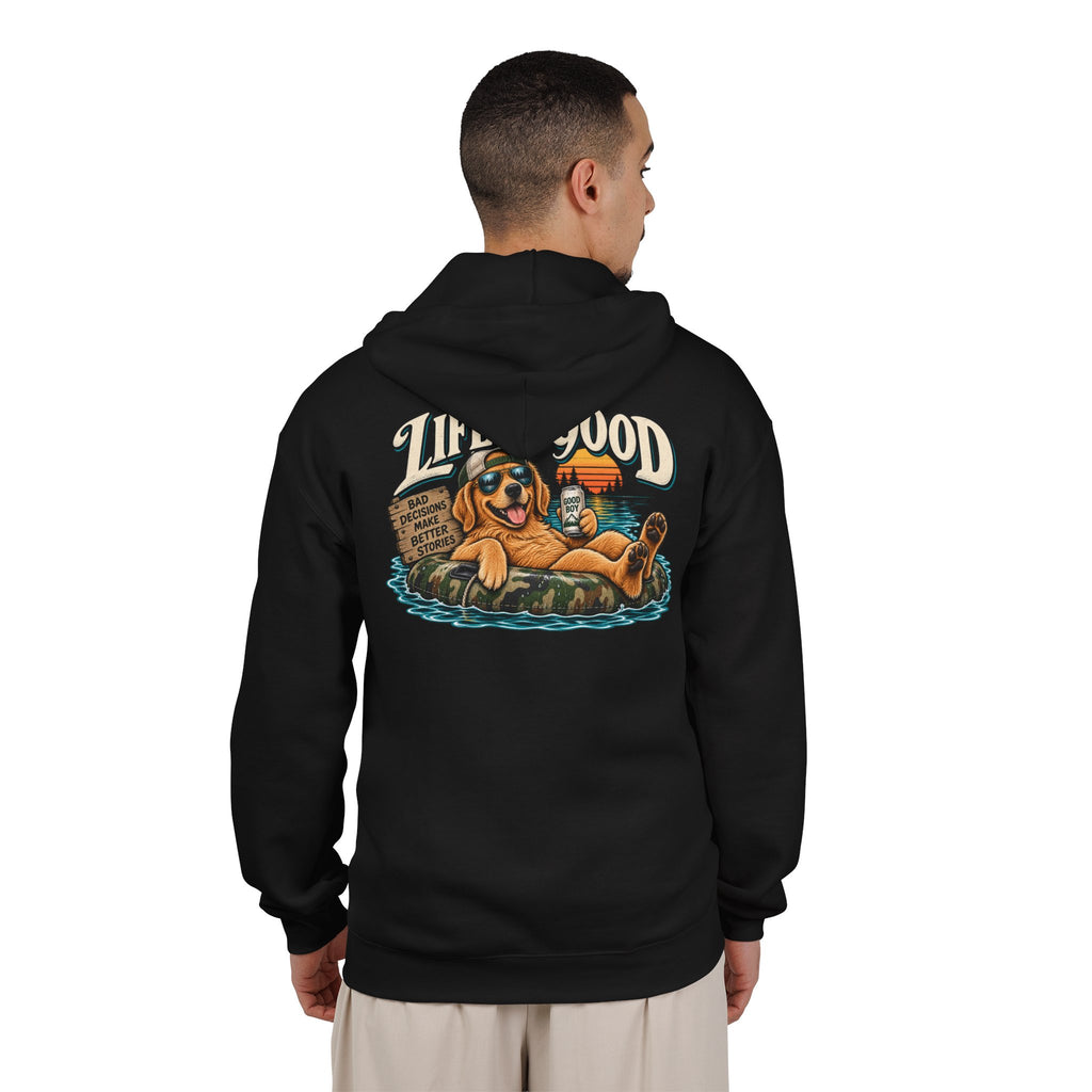 Life is Good Floatin' - Full-Zip Hooded Sweatshirt