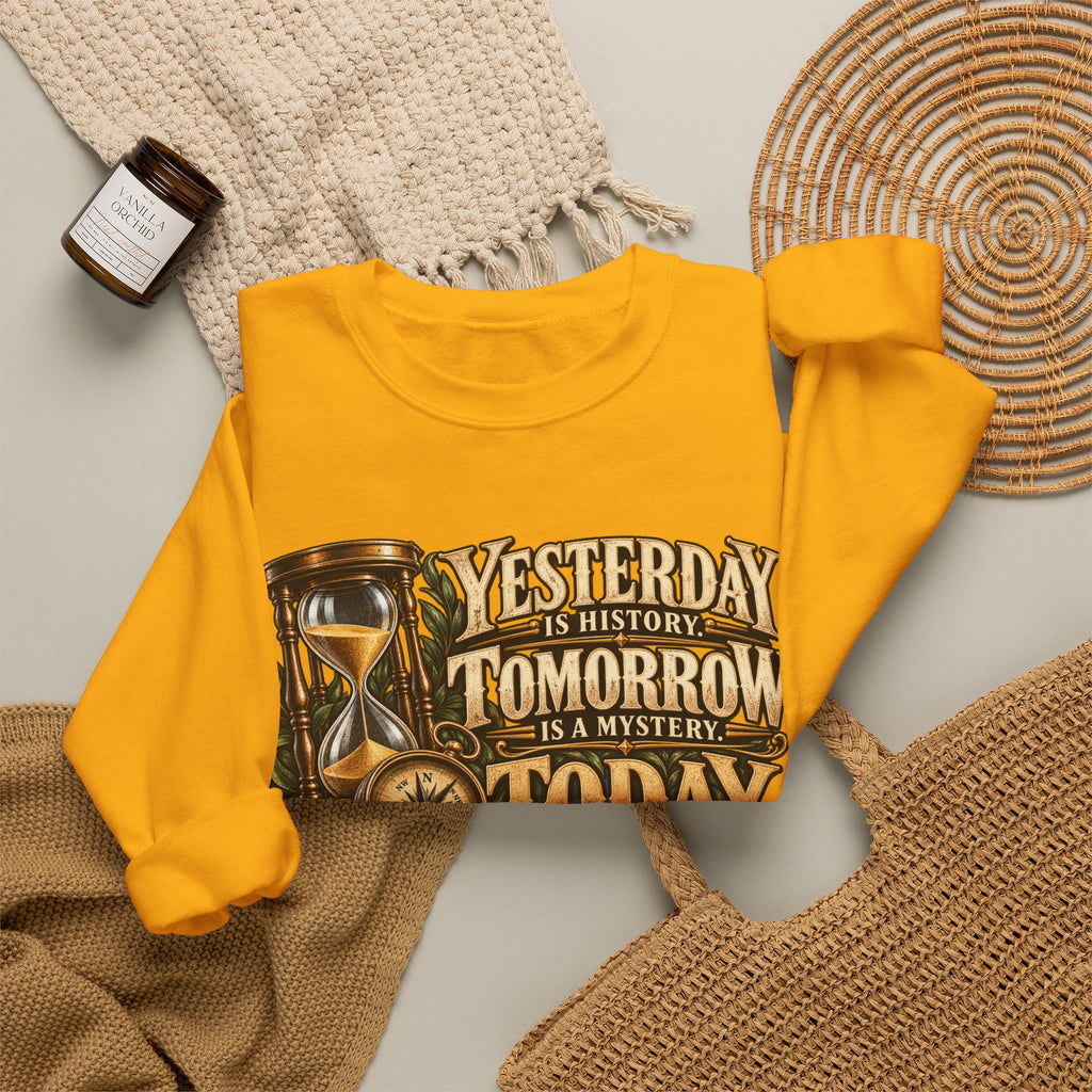 Yesterday Tomorrow Today - Transparent - Crewneck Sweatshirt