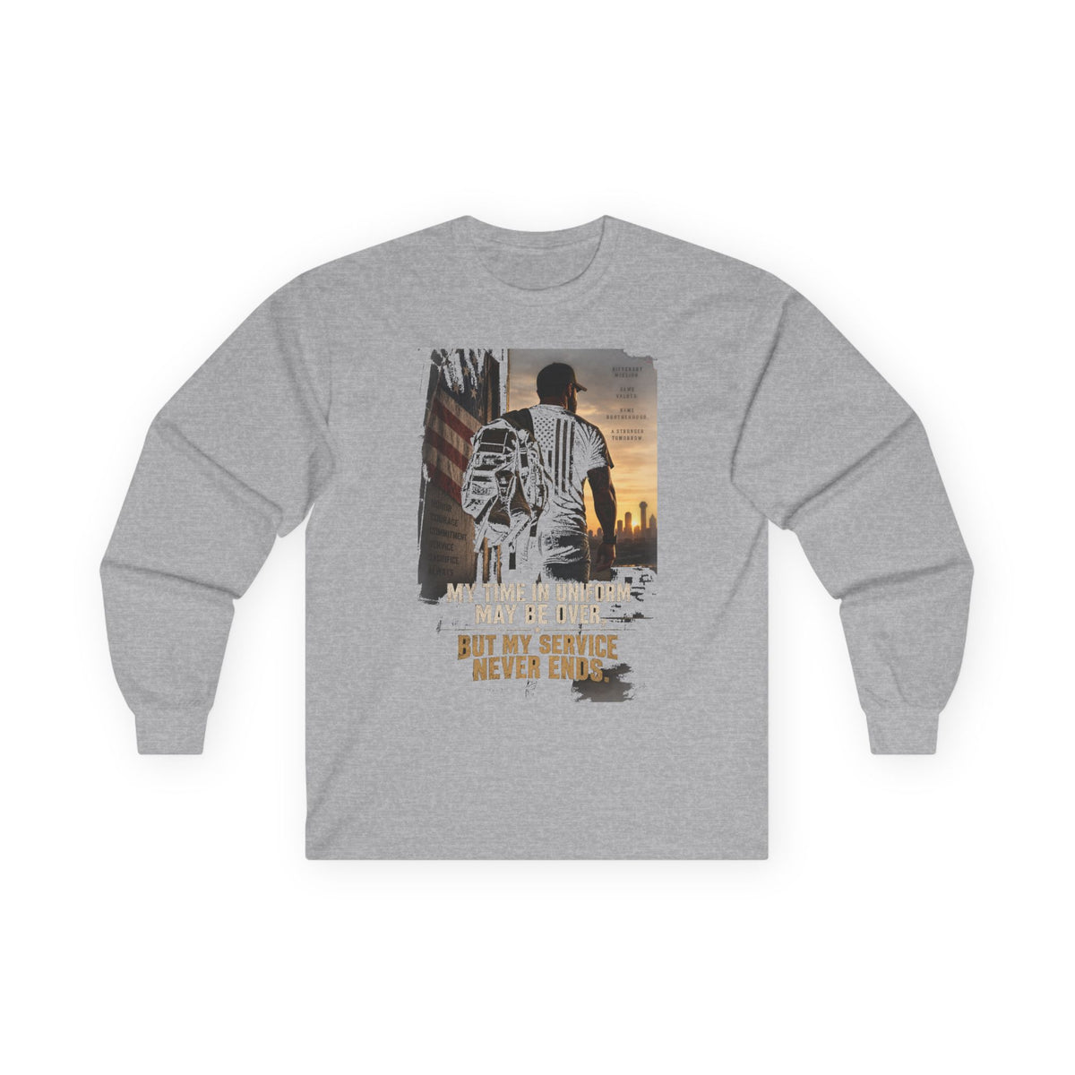 Service Never Ends - Unisex Ultra Cotton Long Sleeve Tee