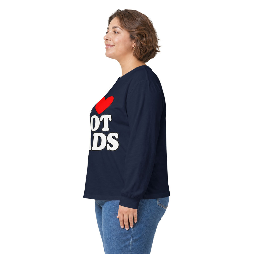 I Love Hot Dads - Unisex Ultra Cotton Long Sleeve Tee