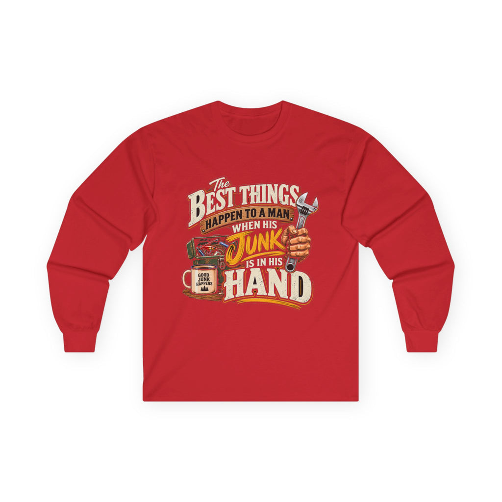 Best Things Happen in a Man's Hand - Unisex Ultra Cotton Long Sleeve Tee