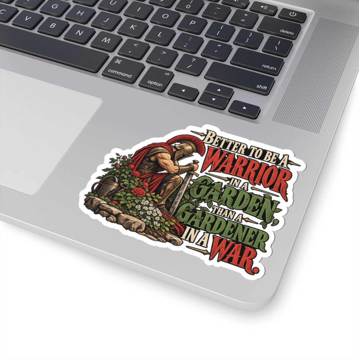 Warrior In A Garden - Kiss-Cut Sticker