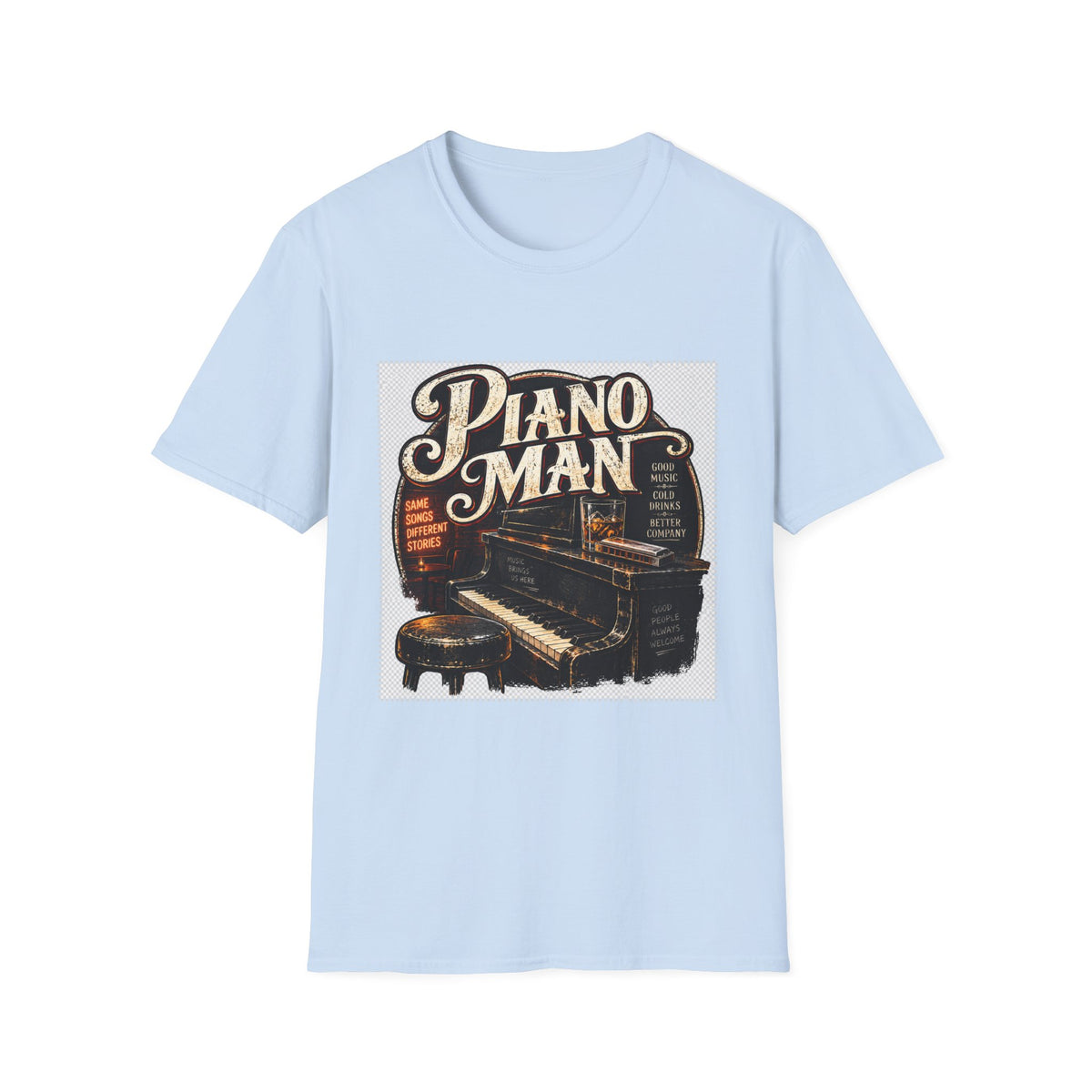 Piano Man Retro Bar - Classic Tee