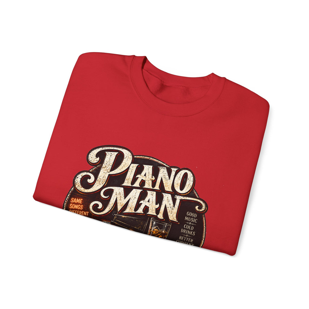 Piano Man Retro Bar - Crewneck Sweatshirt
