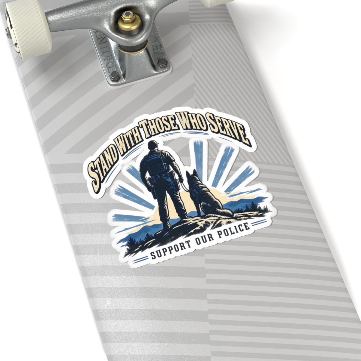 Stand With Those Who Serve Police K9 - Kiss-Cut Sticker