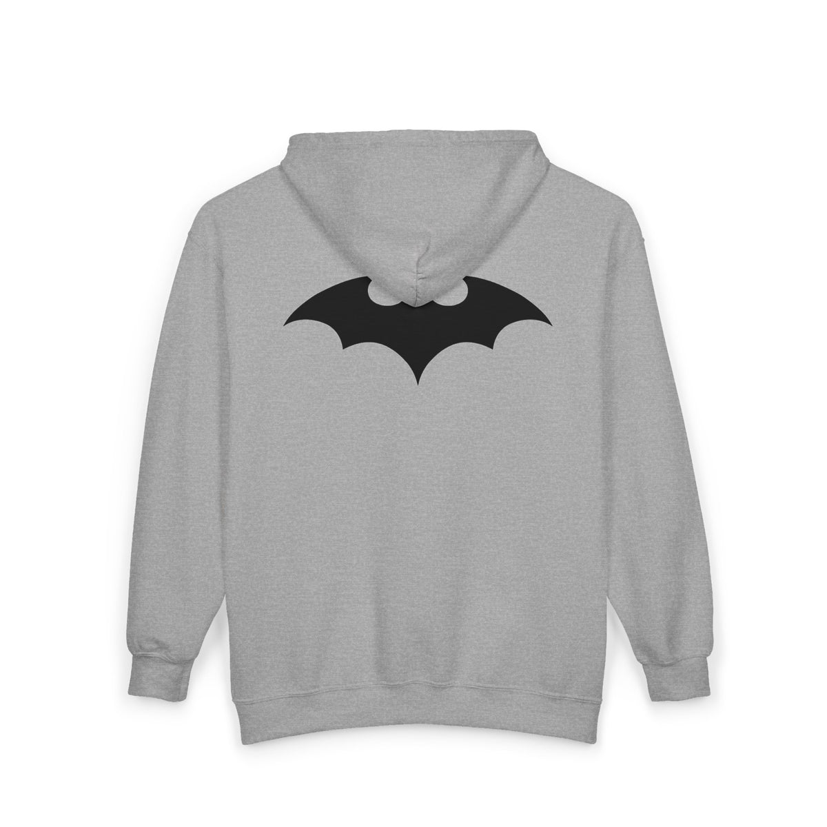 Midnight Bat Emblem - Full-Zip Hooded Sweatshirt
