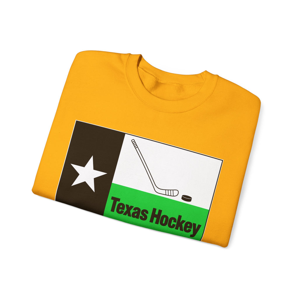 Texas Hockey Flag - Crewneck Sweatshirt