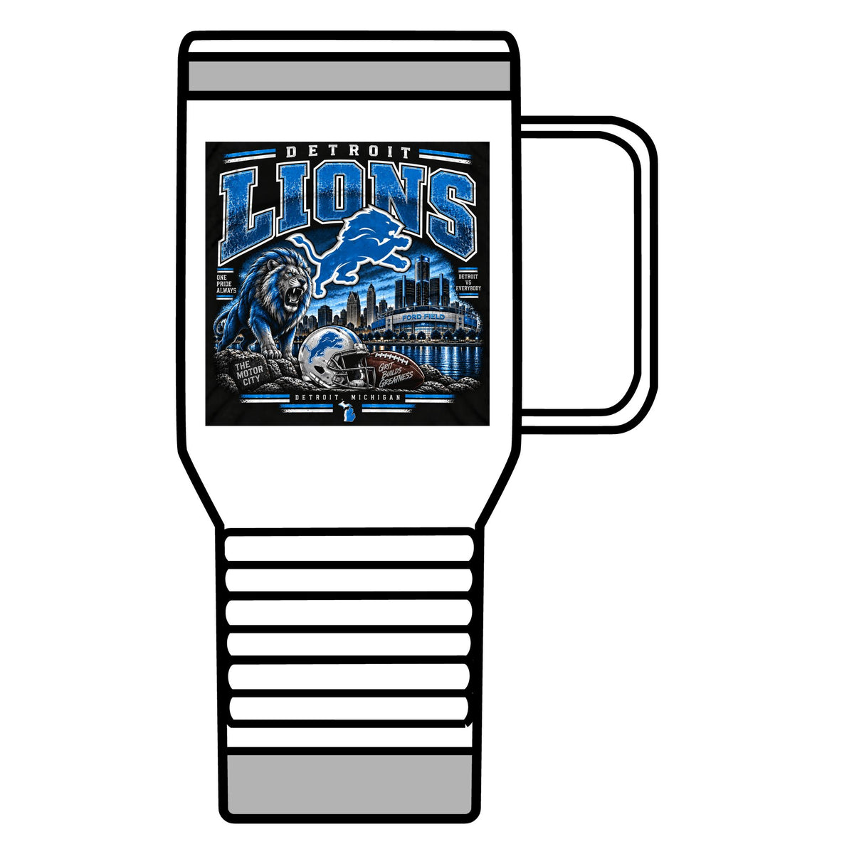 Detroit Lions Grit - 20oz Insulated Mug