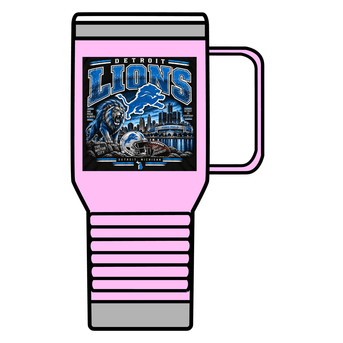 Detroit Lions Grit - 20oz Insulated Mug