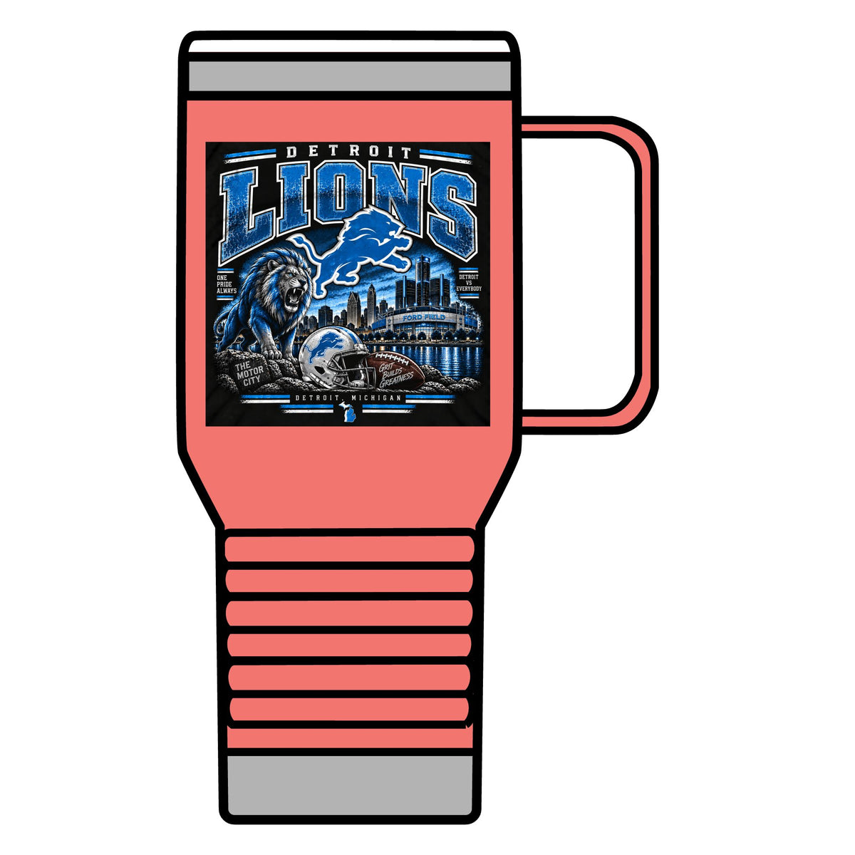 Detroit Lions Grit - 20oz Insulated Mug
