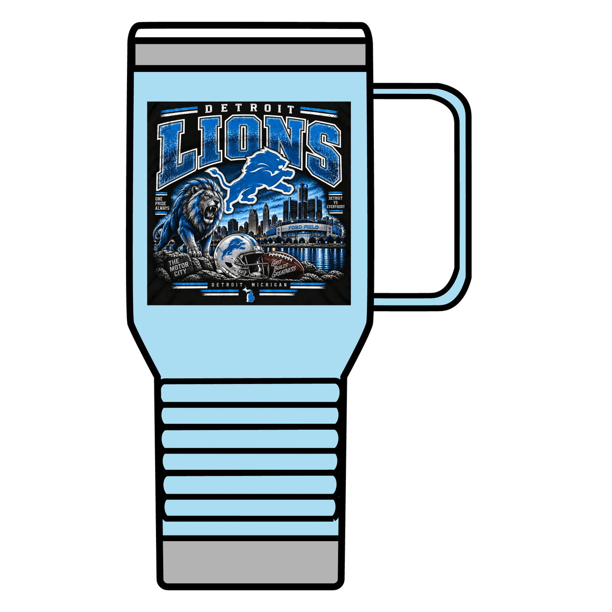 Detroit Lions Grit - 20oz Insulated Mug