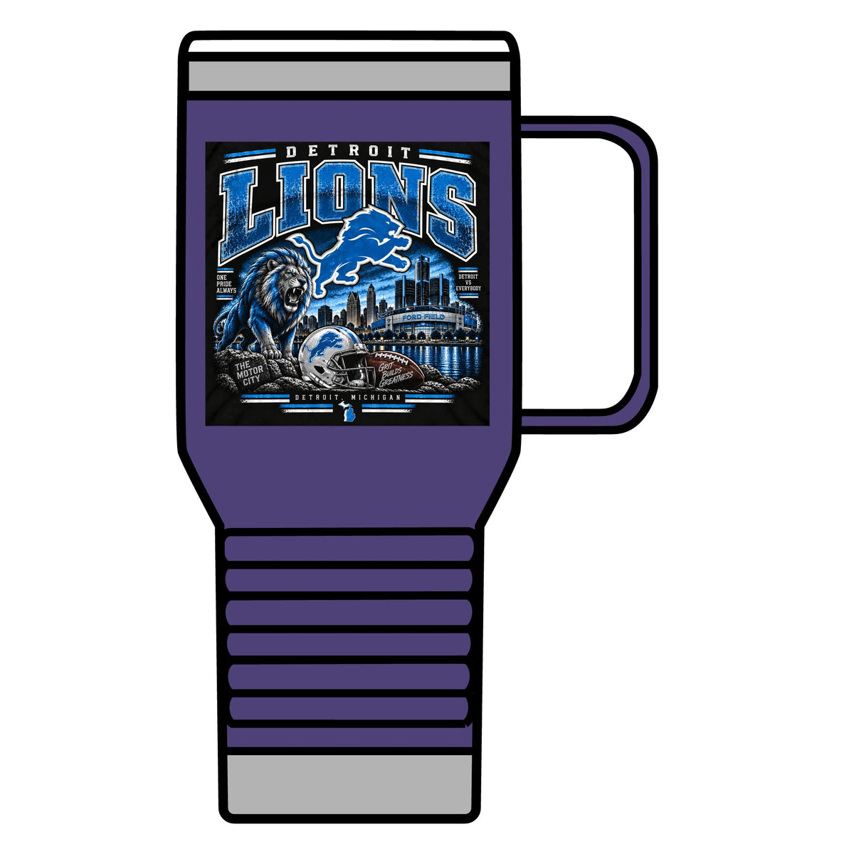 Detroit Lions Grit - 20oz Insulated Mug