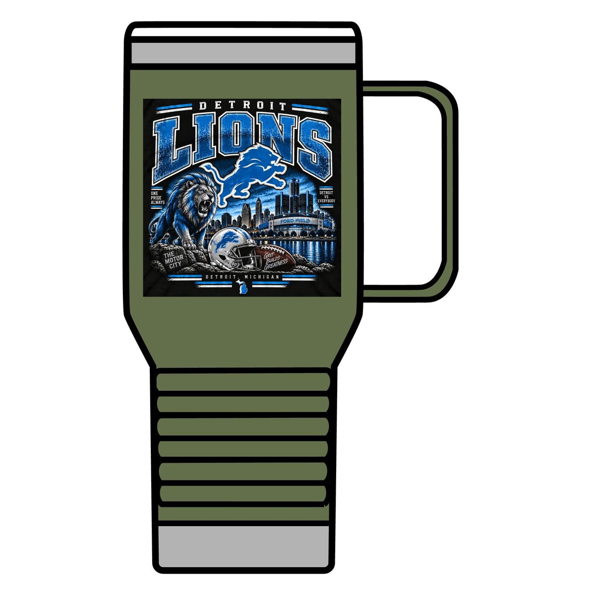 Detroit Lions Grit - 20oz Insulated Mug