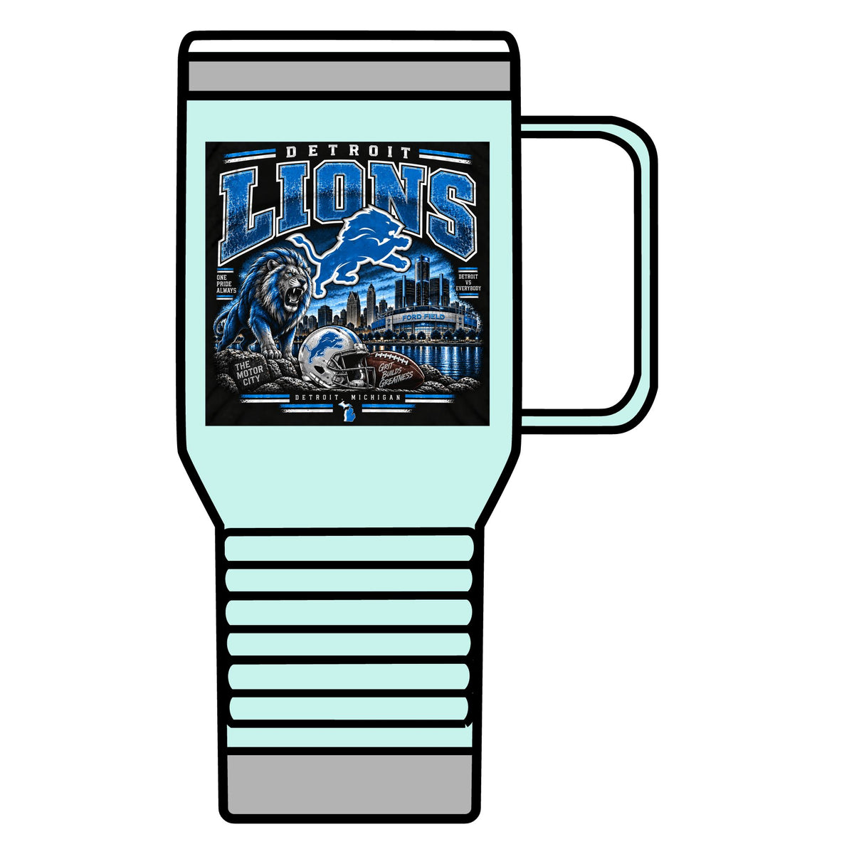Detroit Lions Grit - 20oz Insulated Mug
