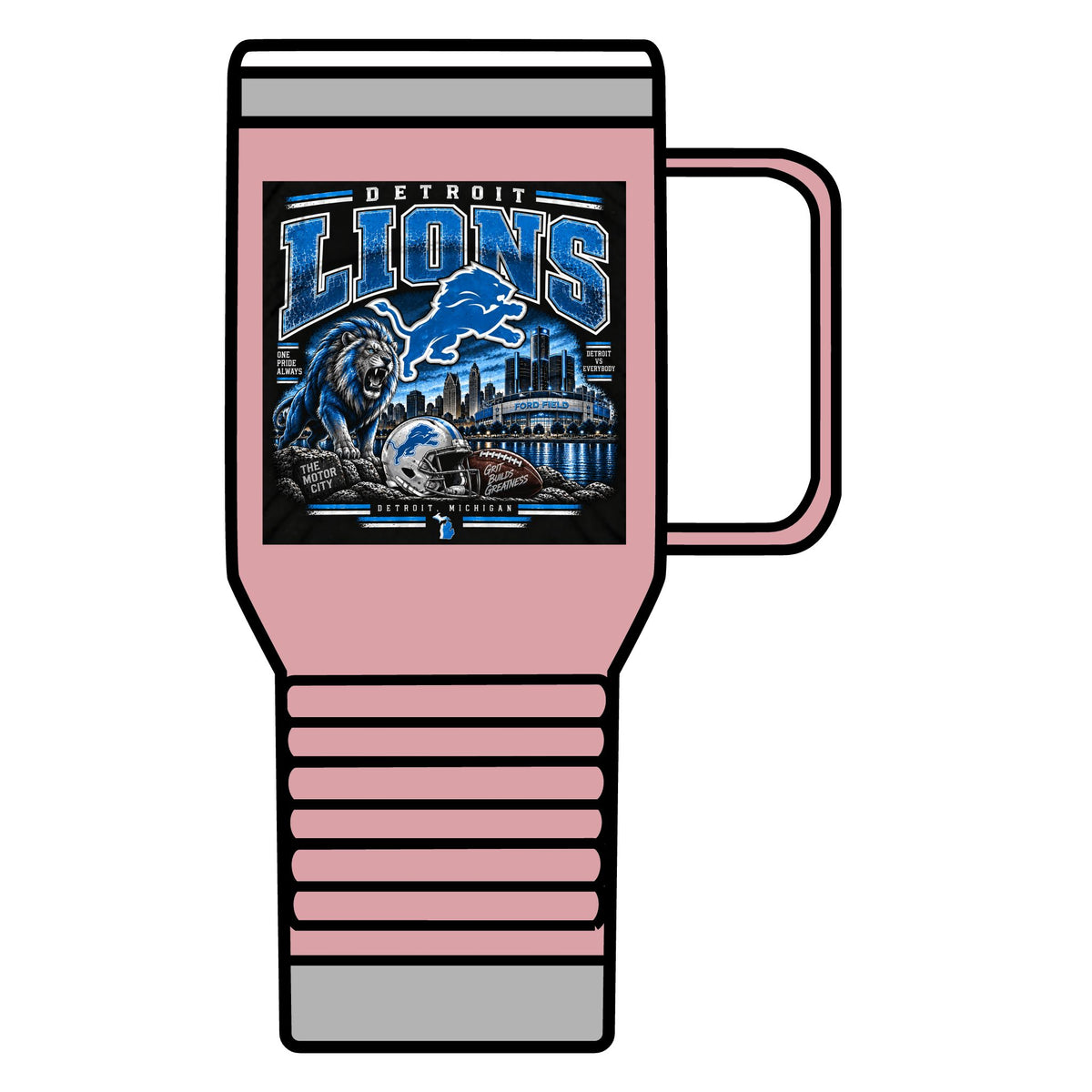 Detroit Lions Grit - 20oz Insulated Mug