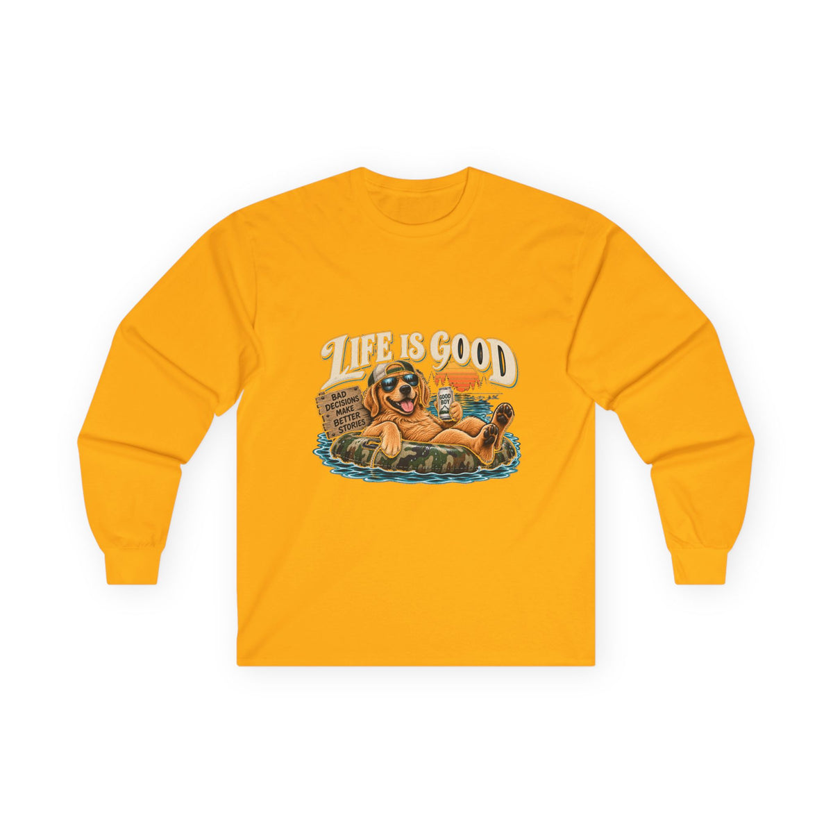 Life is Good Floatin' - Unisex Ultra Cotton Long Sleeve Tee