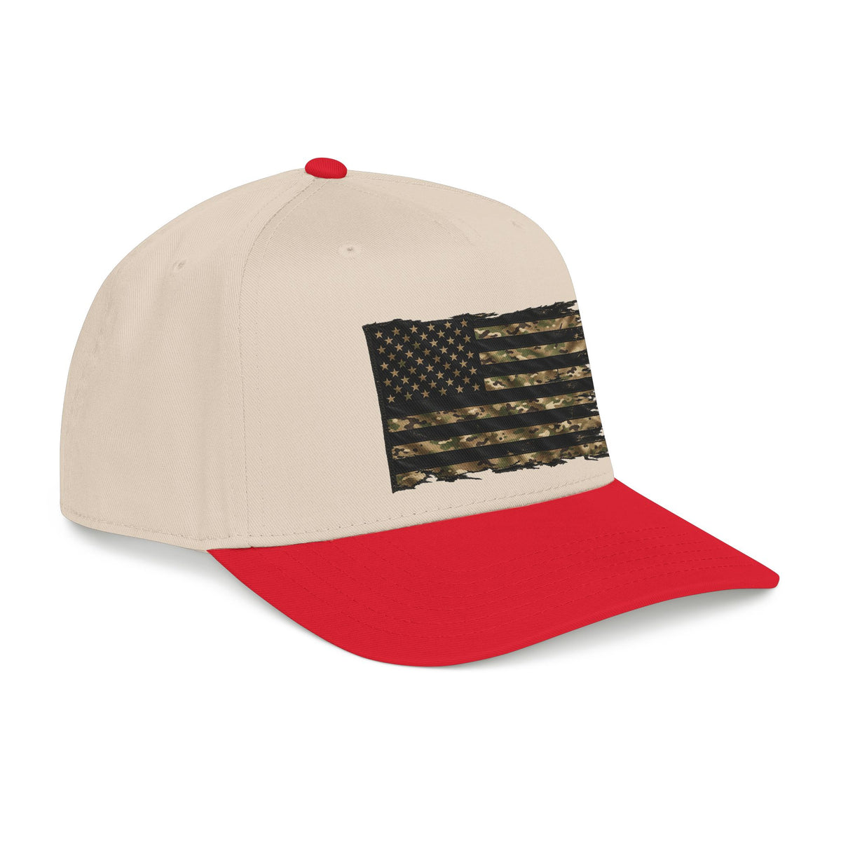 Black and Multicam American Flag - OTTO Baseball Hat