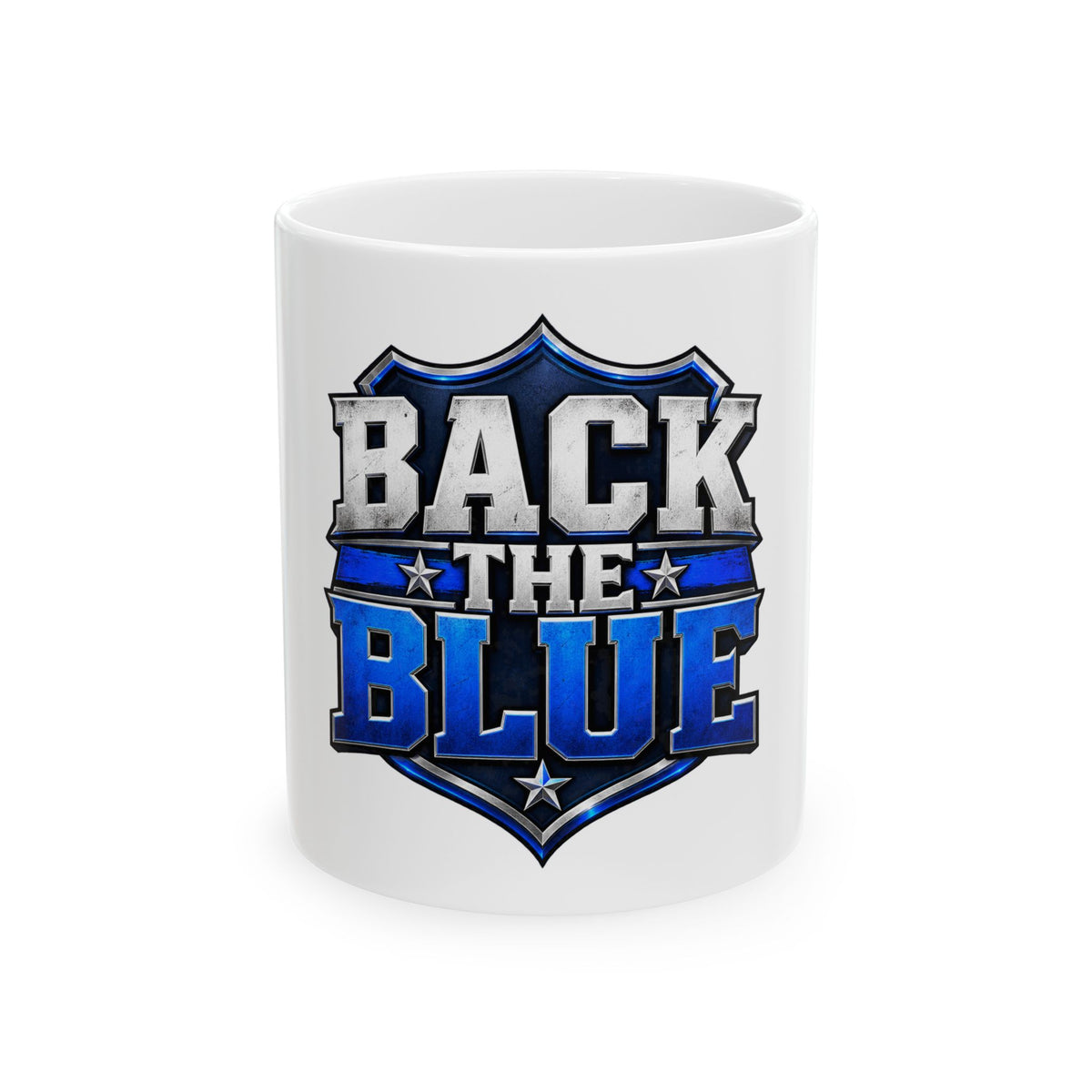 Back the Blue Shield - Ceramic Mug 11oz and 15oz