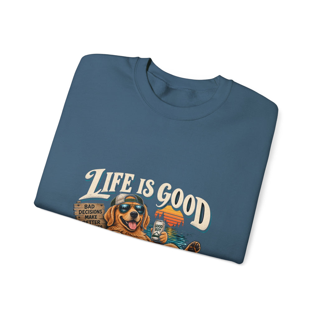 Life is Good Floatin' - Crewneck Sweatshirt