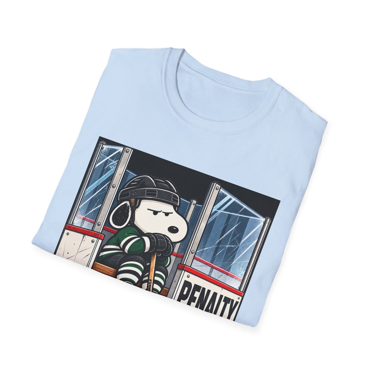 Snoopy Hockey Penalty Box Green - Classic Tee