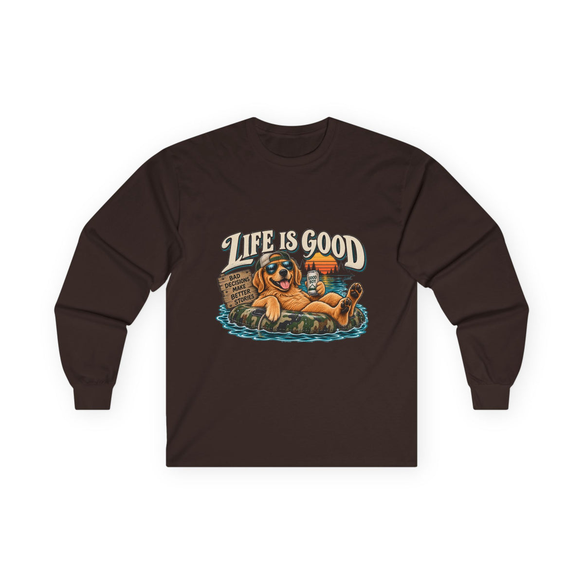 Life is Good Floatin' - Unisex Ultra Cotton Long Sleeve Tee