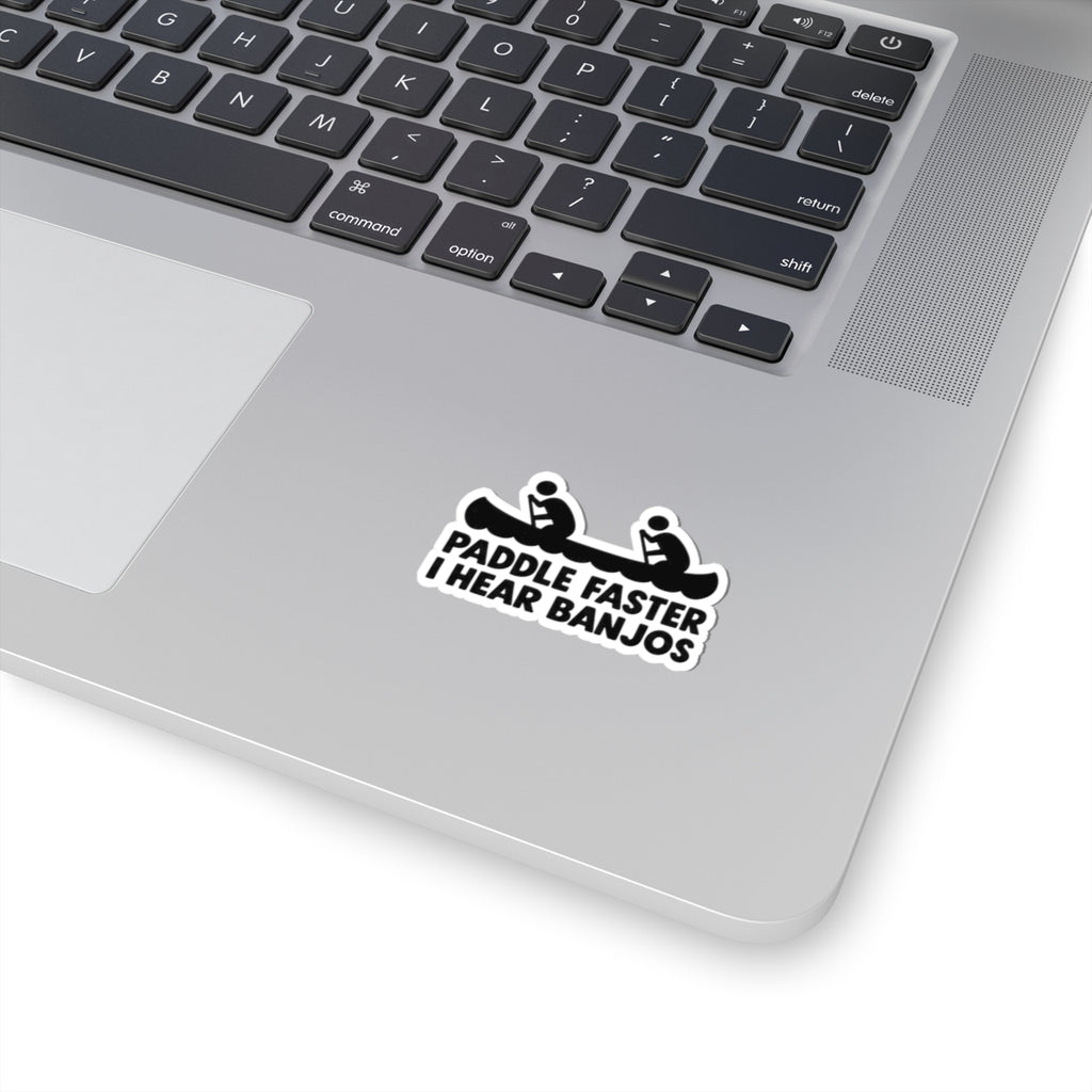 Paddle Faster Banjos - Kiss-Cut Sticker