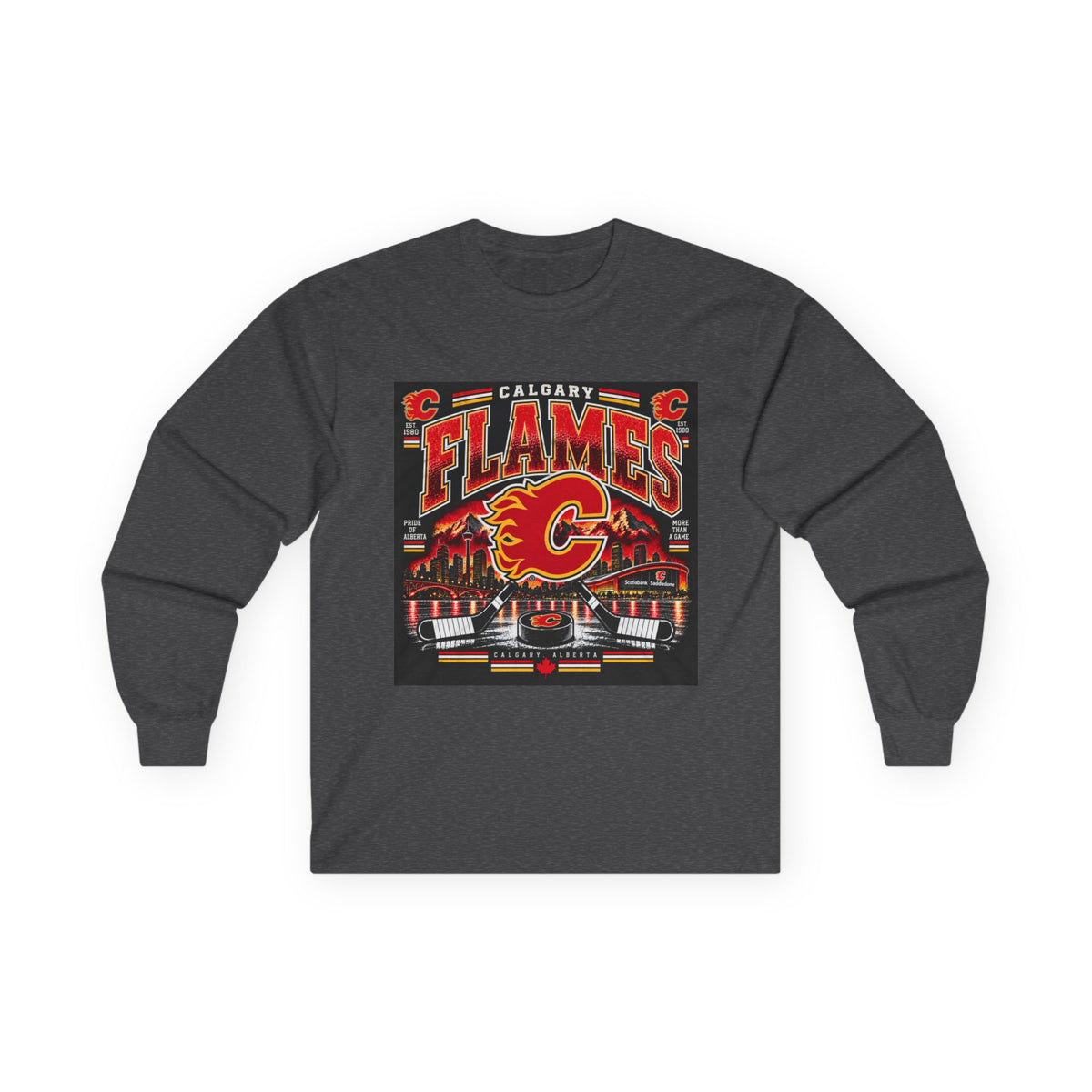 Calgary Flames Pride - Unisex Ultra Cotton Long Sleeve Tee