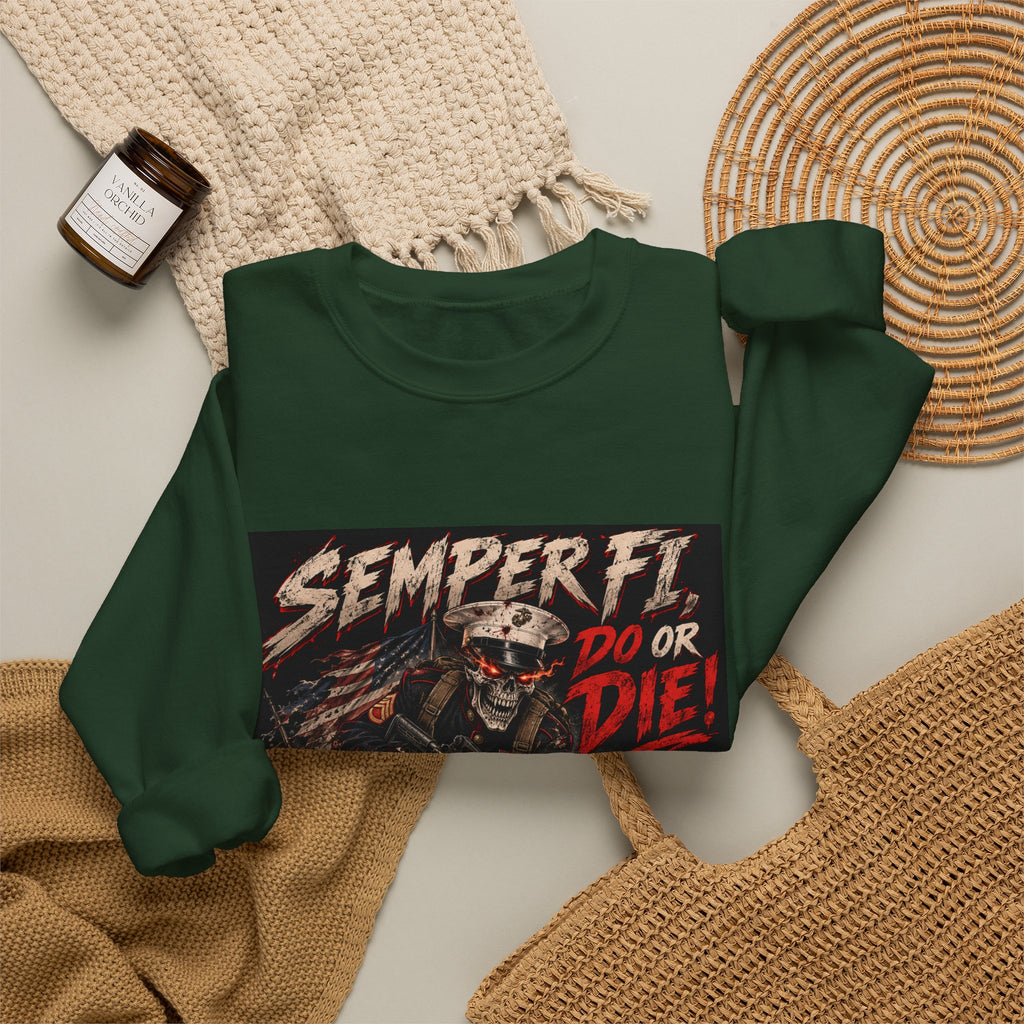 Semper Fi Do or Die - Crewneck Sweatshirt