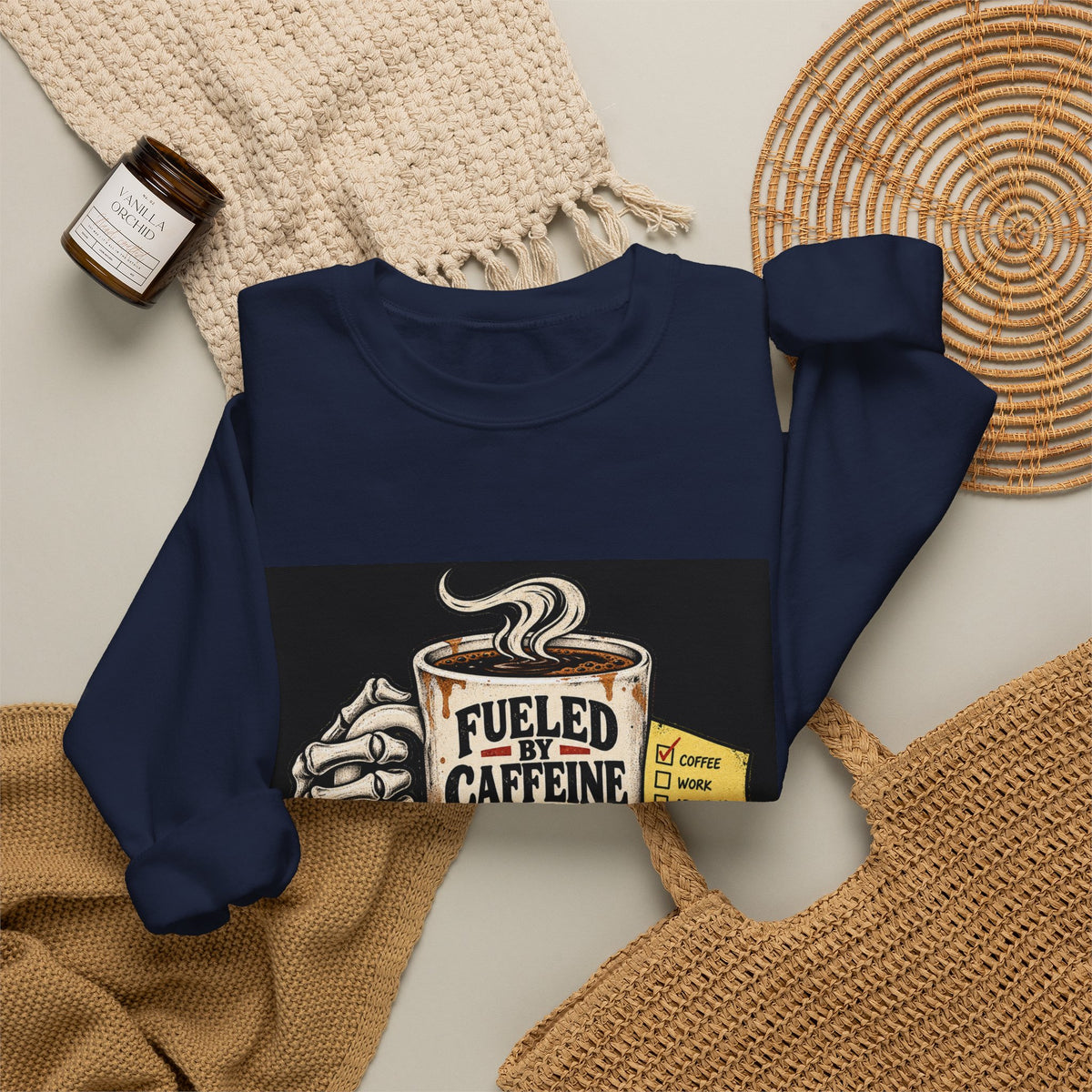 Fueled by Caffeine - Crewneck Sweatshirt