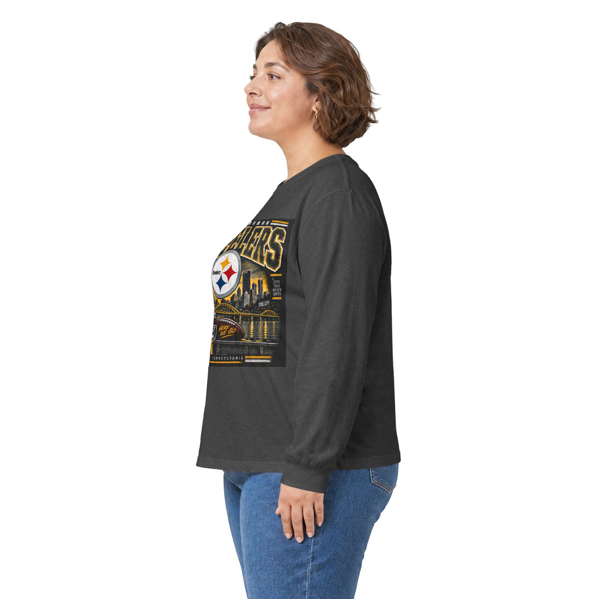 Pittsburgh Steelers Steel City Pride - Unisex Ultra Cotton Long Sleeve Tee