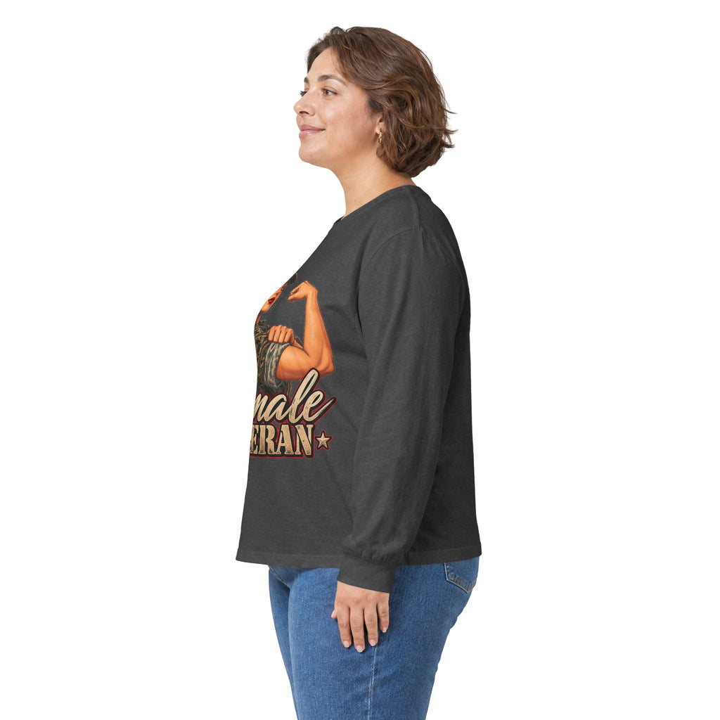 Female Veteran Pride - Unisex Ultra Cotton Long Sleeve Tee