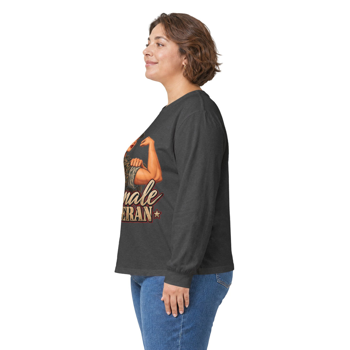 Female Veteran Pride - Unisex Ultra Cotton Long Sleeve Tee