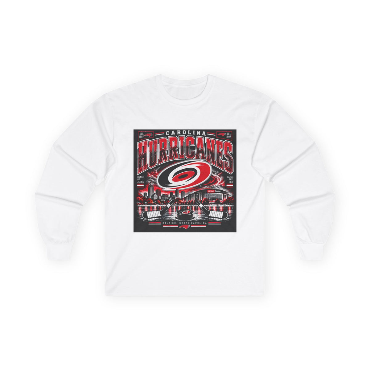 Carolina Hurricanes Skyline - Unisex Ultra Cotton Long Sleeve Tee
